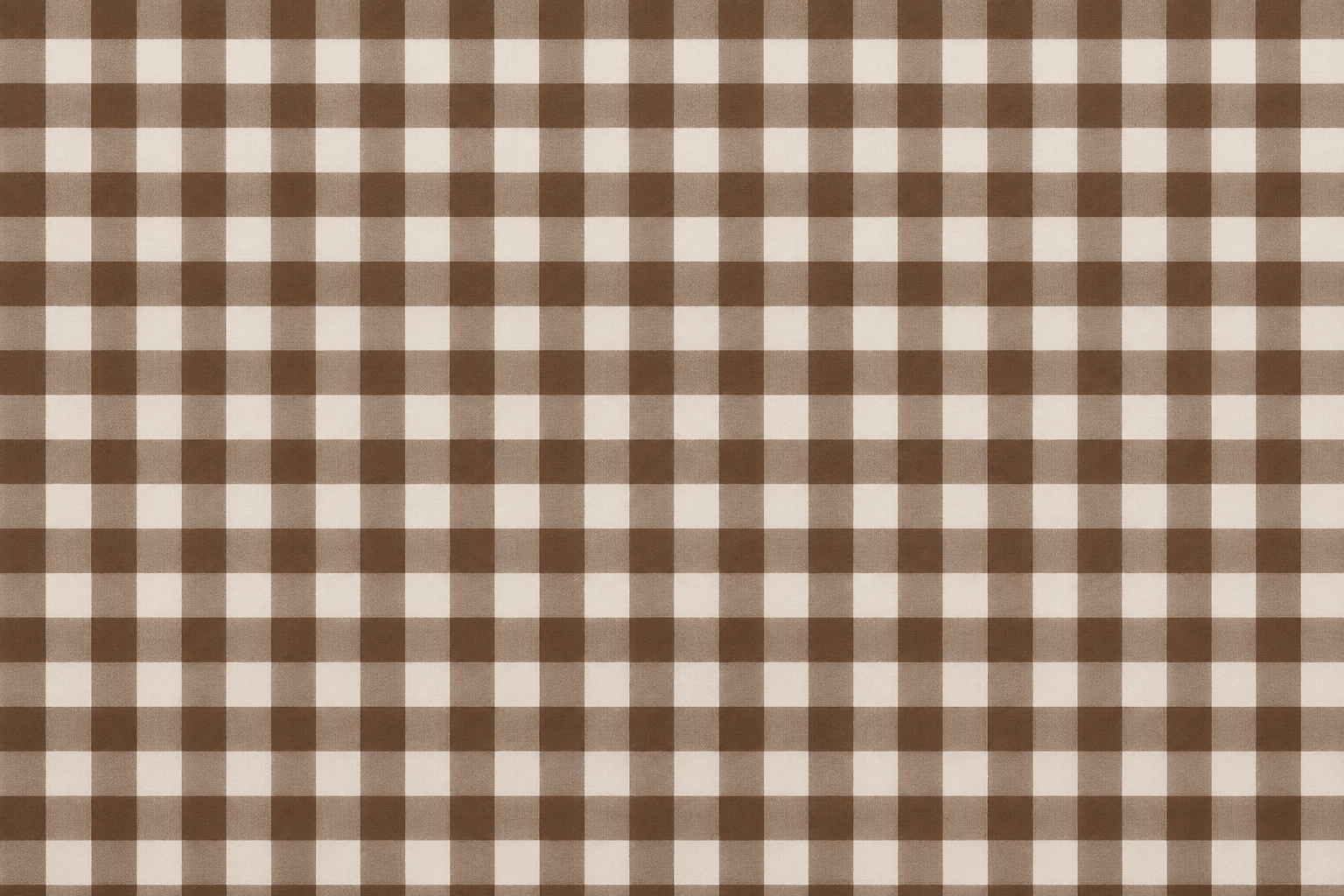 Brown and cream gingham pattern